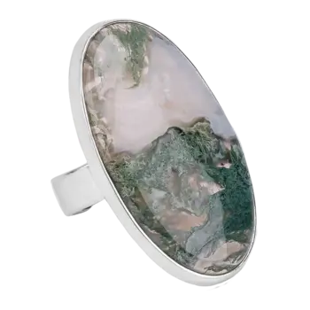 Moss Agate Ring