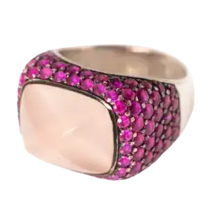Rose Quartz انگشتر