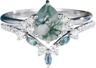 انواع عقیق خزه - Moss Agate