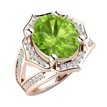 انگشتر سنگ زبرجد Peridot