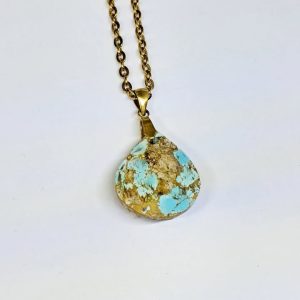 گردنبند سنگ فیروزه نیشابوری - A31 2