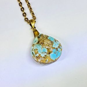 گردنبند سنگ فیروزه نیشابوری - A31