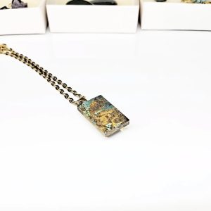 گردنبند سنگ فیروزه نیشابوری - A40 2