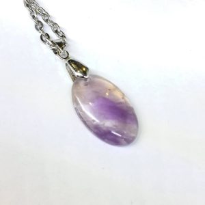 گردنبند سنگ آمترین طبیعی - S261 2