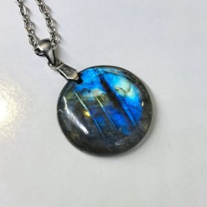 گردنبند سنگ لابرادوریت - کد a010 2